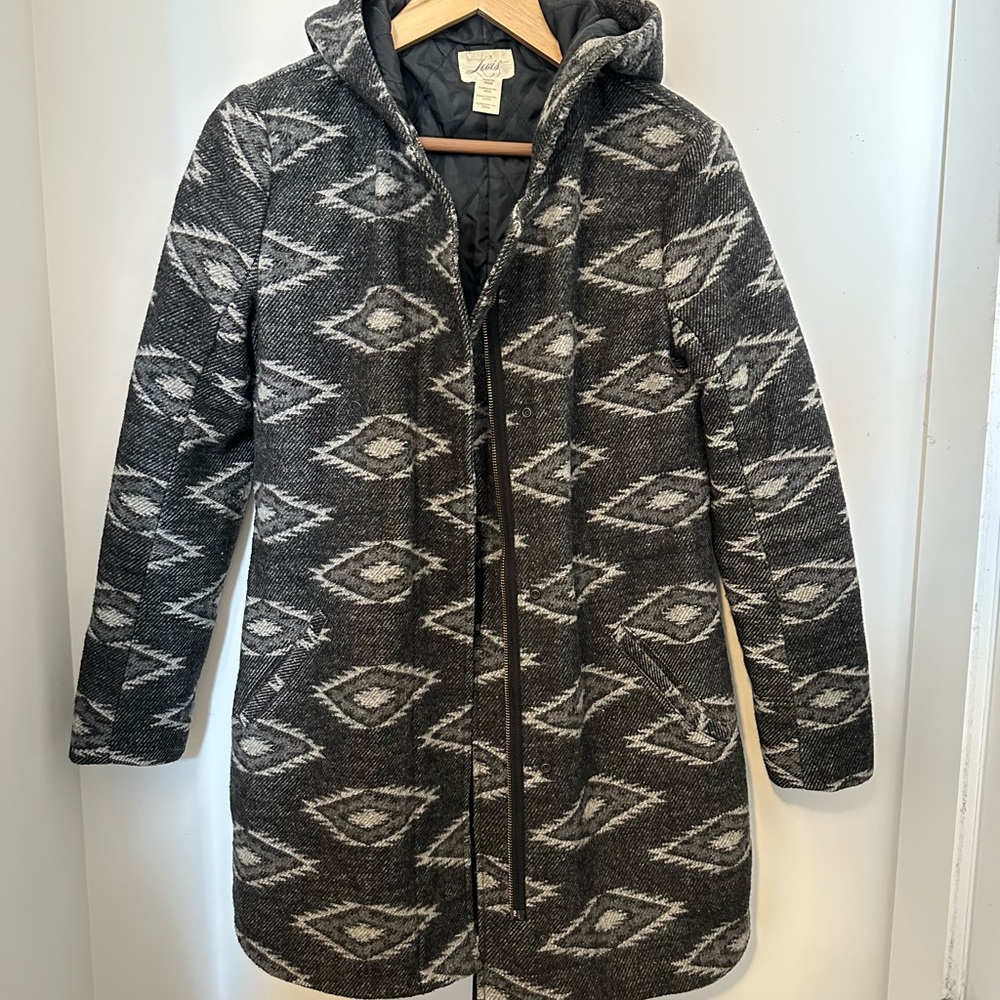 Levi’s size S Women's Black and Gray Hooded Coat